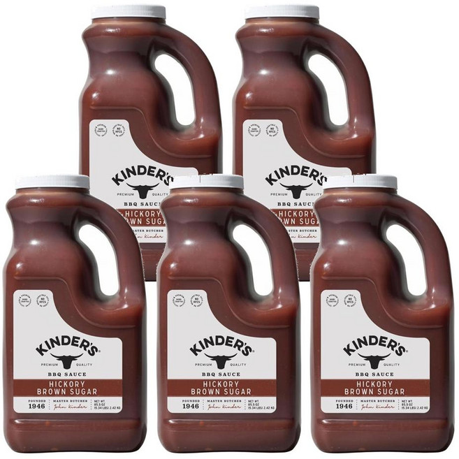 Kinder's 킨더스 히코리 브라운 슈가 바비큐 BBQ 소스 2.42kg, 5개