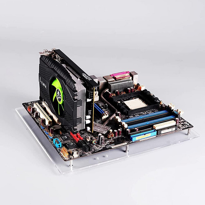 PC 오픈 프레임 테스트 벤치 미니 ITX 마더보드 오버록 컴퓨터 케이스 DIY 모드 베이스 투명 아크릴 스탠드 402384, PC 오픈 프레임 테스트 벤치 미니 ITX 마더보드 오, 1개