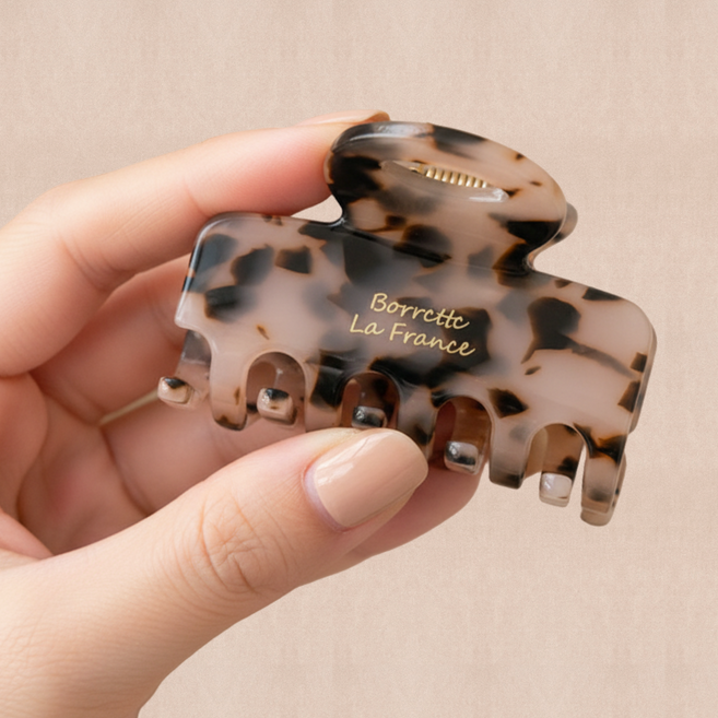 반묶음 셀룰로오스 헤어집게핀 데일리 반머리집게핀