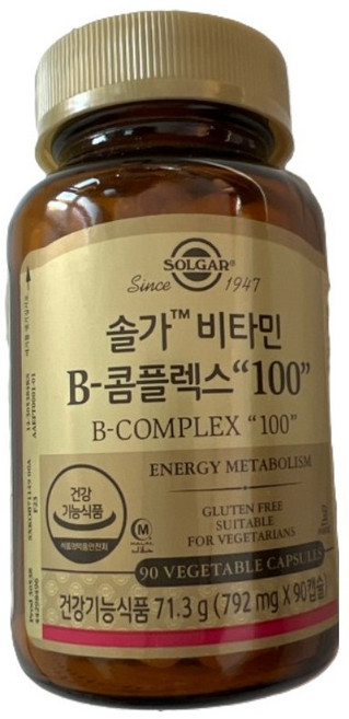 솔가 비타민B 콤플렉스 100 71.3g, 90정, 1개
