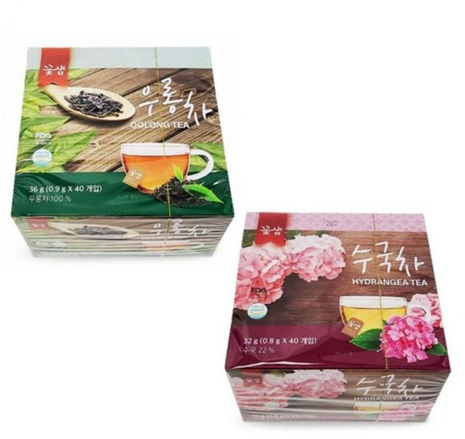 [오노마] ONM DE 꽃샘 우롱차 수국차 40티백