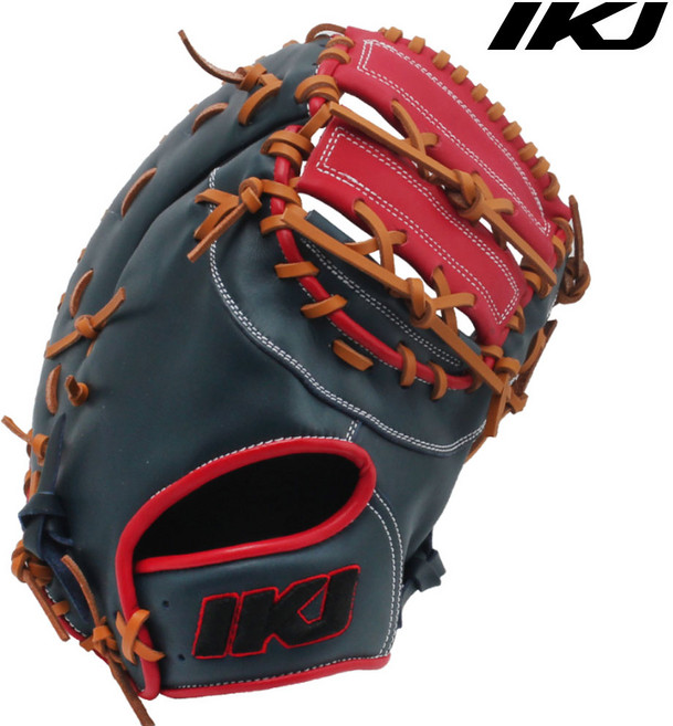 IKJ 1루수용 미트 글러브 우투용 RP FM-ST M SS, NAVY + RED + TAN, 1개