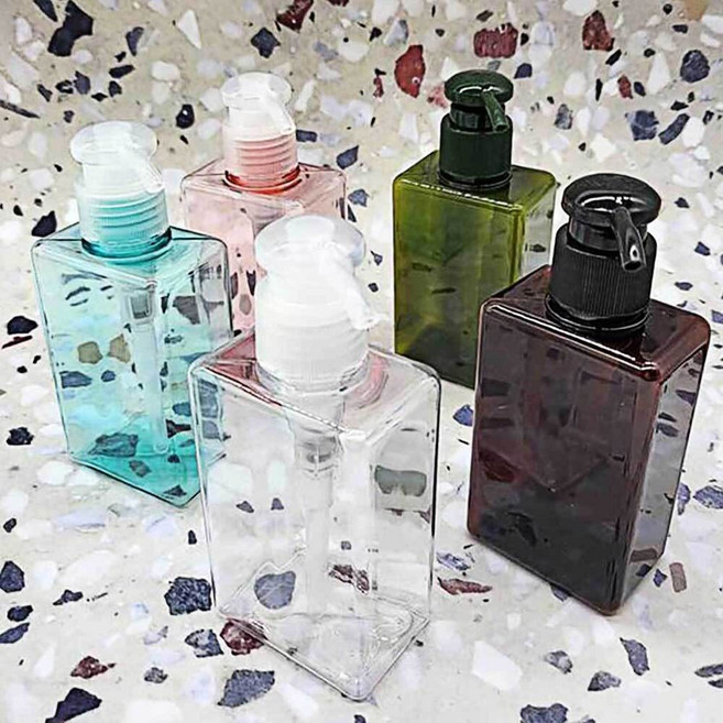 디스펜서 펌프 사각 핑크 150ml 샴푸 공병 회전펌프yuk32ucV