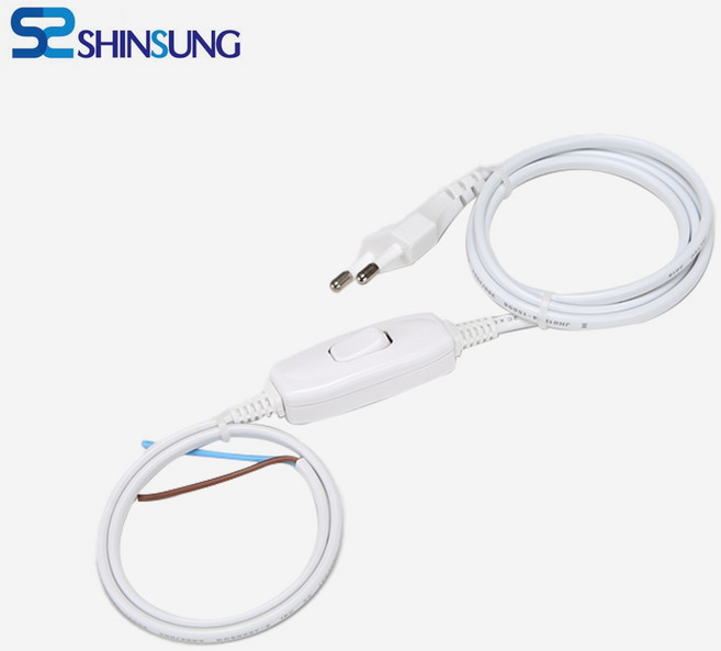 [국산] EOMARKET 파워코드 중간스위치 코드 DIY 전선 코드선 똑딱이 셀프 인테리어 1.5m 2m 3m 화이트 블랙, [05] 중간스위치 파워코드 3M 화이트, 1개