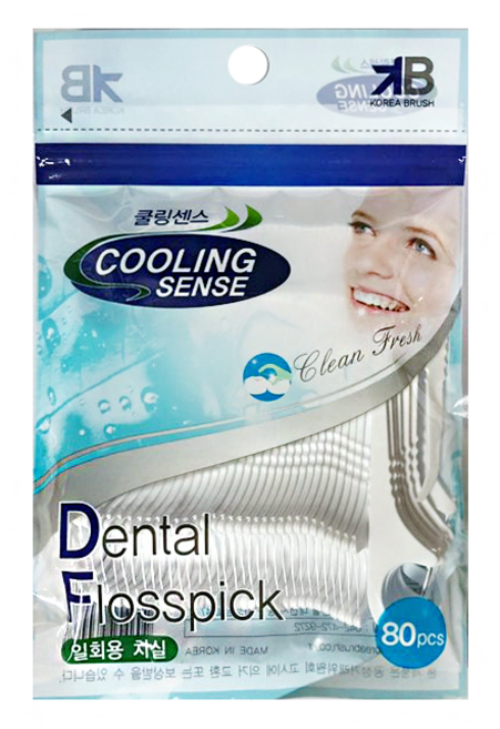 쿨링센스 일회용 치실, 2cm, 80개입, 5개