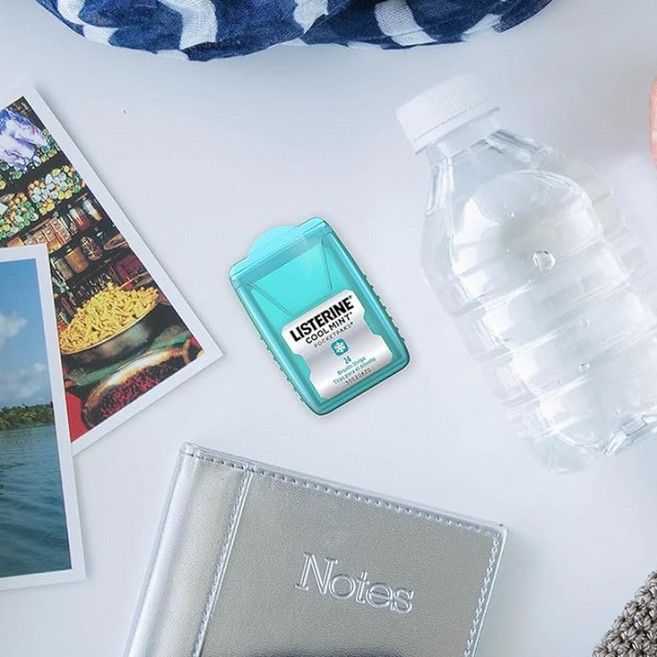 리스테린 포켓팩 리스테린 포켓미스트 쿨민트 후레쉬버스트+리뷰 사은품 증정, 1개, 1ml, 1.민트 포켓팩 24장