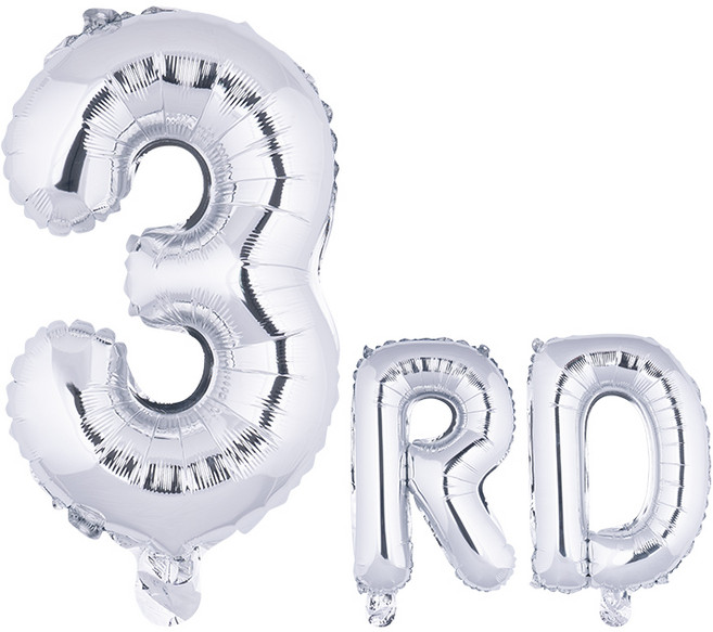 아트포유 첫돌 두돌 세돌 1주년 기념일 풍선 세트 3P, 1개, 화이트 골드 3rd