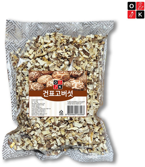표고버섯 후레이크 표고깍두기, 10개, 1kg
