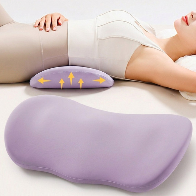 아라리오 드림이즈 메모리폼 낮은 수면 허리 베개, 1개, 허쉬드 라벤더