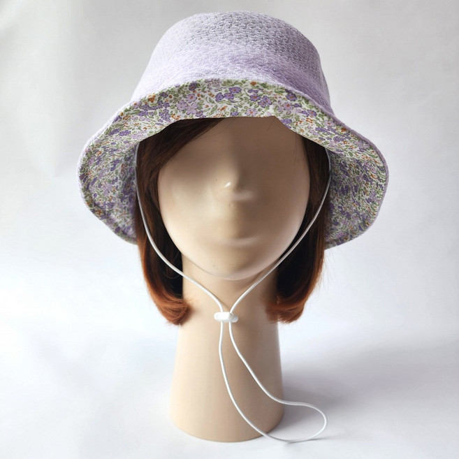 강록이네 가벼운 봄 여름 목끈 엄마모자 국산 선물용모자