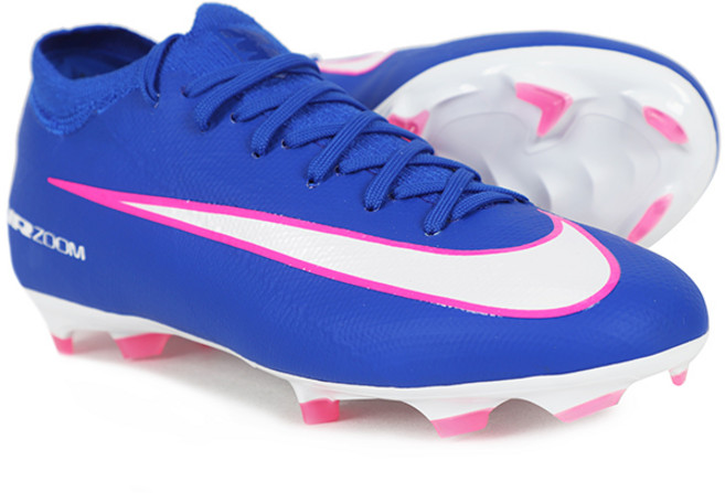 나이키 주니어 축구화 ZOOM 머큐리얼 Vapor 16 프로 FG 레이서 블루-화이트-핑크 블라스트