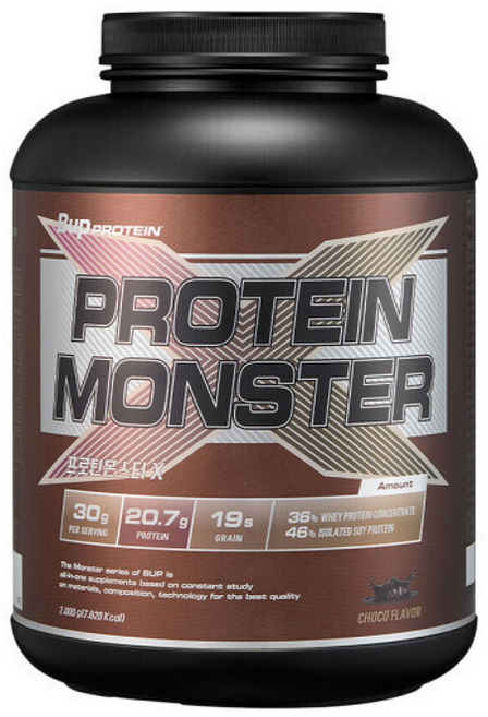 BUP 프로틴몬스터 초코맛, 1개, 2kg