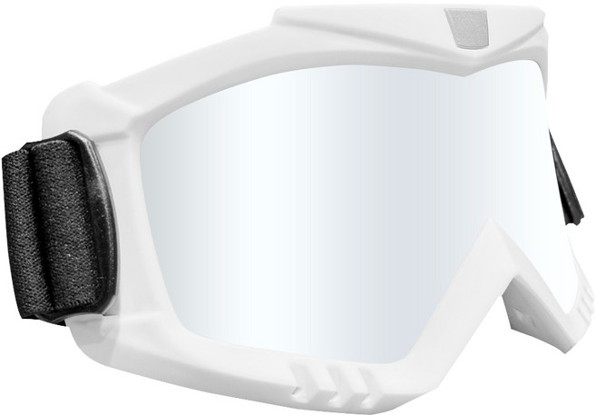 에어비전 스노우보드 스키고글 오토바이 라이더 방풍 고글 김서림방지, 1개, 흰색 미러실버