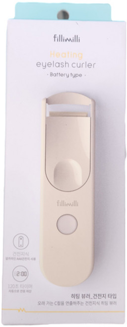 필리밀리 히팅 뷰러 (건전지 포함), 1개