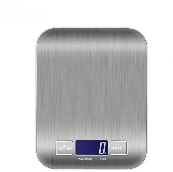 가정용 5kg/10kg 스테인레스 스틸 전자 저울 주방 저울 쥬얼리 음식 스낵 무게 측정 베이킹 도구, 01 5kg