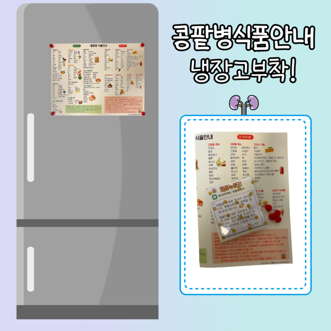 콩팥병 식품안내 팸플릿 1매 + 영양상담, 1개