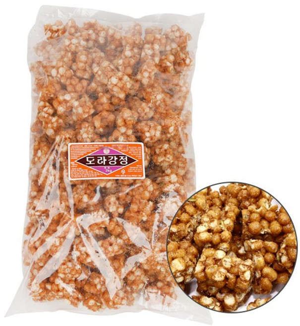 [업체발송]도라 강정 2kg오란다옛날과자, 2kg, 1개