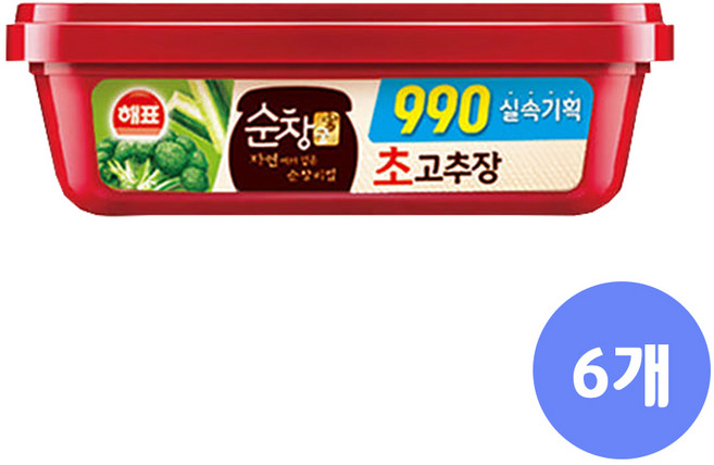 사조해표 실속기획 990 초고추장, 6개, 170g