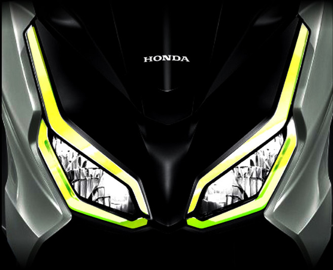 2023 혼다 포르자 350 헤드 라이트 카멜레온 필름 데칼 스티커, 형광, 1개