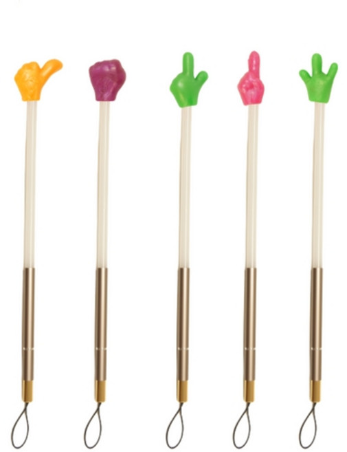 보스 손가락 지시봉 핑거 포인터 유치원 지시봉 교사 지시봉 가위 바위 보 지시봉 5종세트, 1개