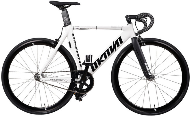 2025 언노운 싱귤러리티 SE 100% 조립 완성차 픽시 자전거 커스텀 픽스드기어, 1개, 49cm, 화이트 블랙