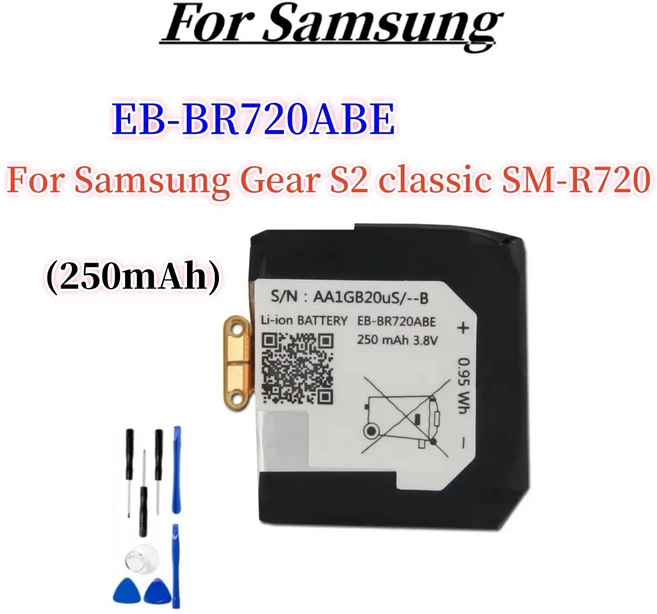 삼성 호환 기어 S2 3G R730 SM-R600 SM-R735 시계 배터리 S3 BR760 클래식 S4 R800 46mm
