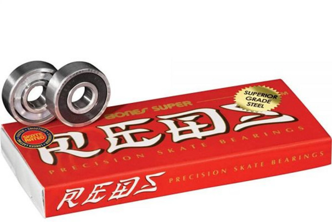Bones Super Reds 스케이트보드 베어링 8팩