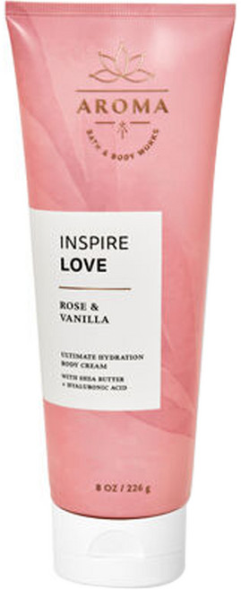 BBW 배스앤바디웍스 아로마 러브 로즈 바닐라 바디크림, 1개, 226g