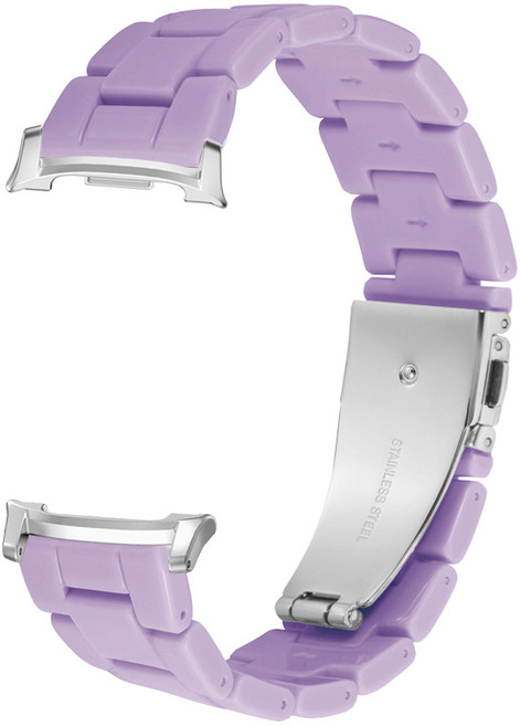 더조은셀러 갤럭시워치8 44 40 클래식 호환 커넥프리 컬러체인 스트랩 시계줄 밴드, 라벤더