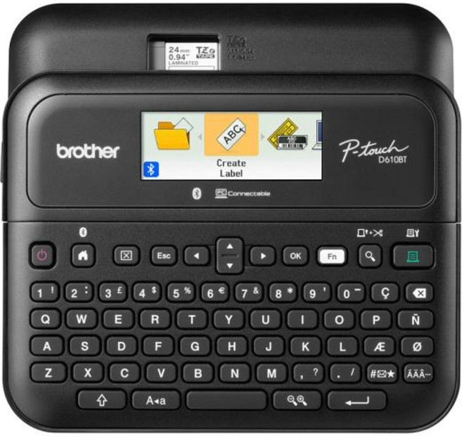 (Brother) PT-D610BT 휴대용 블루투스 라벨프린터, 1개