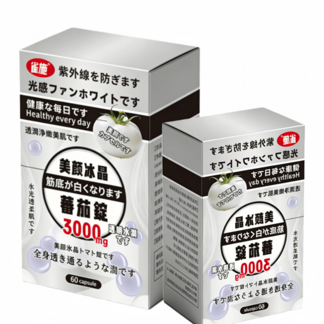 晶萃美顏 光感FANWHITE 冰晶番茄 3000mg 60顆膠囊, 6個, 60顆