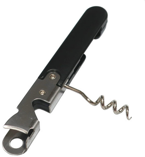 국산 우림 다용도 캔 와인 오프너 병따개 통조림 캔따개, 1개, 블랙