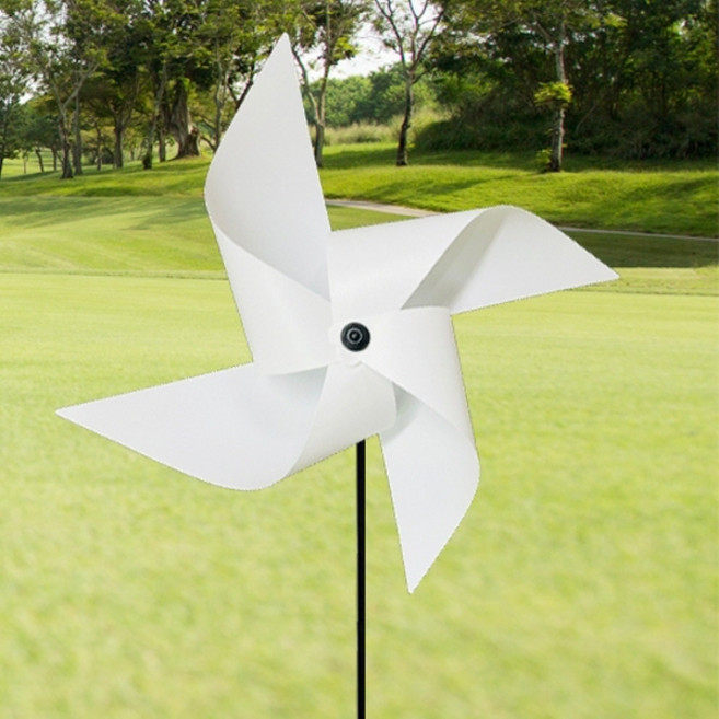 정원바람개비 만들기재료 미니 야외파티 회오리 무지개 레인보우 조류퇴치 두더지 장난감 캠핑, 화이트(일반)