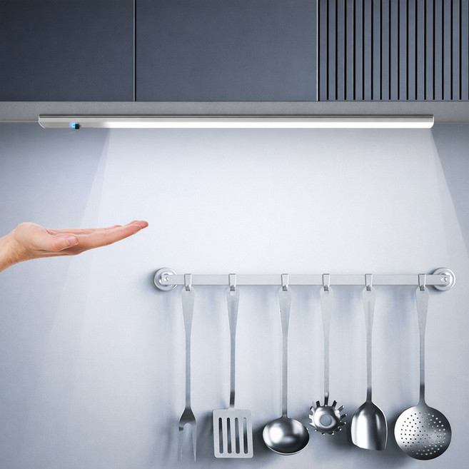 비상 핸드 모션감지 다용도 싱크대 주방 USB LED 조명 30cm, 화이트