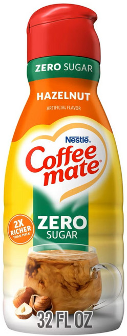 미국발송 네슬레 커피메이트 액상 헤이즐넛 리퀴드 크리머 (무설탕) 946ml, 1개, 1개입