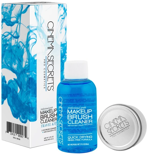 시네마 시크릿 오리지널 블루 바닐라 메이크업 브러쉬 클리너 시네마 시크릿 오리지널 블루 바닐라 메이크업 브러쉬 클리너 키 - 전문가용 클렌저 + 메이크업 브러쉬용 클렌징 틴 -, 2 Fl Oz 키트, 1개 - 쿠팡