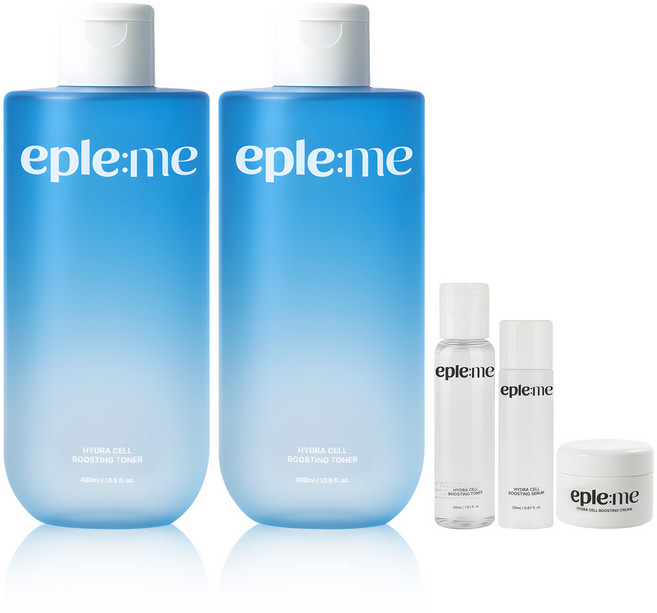 이플미 하이드라 셀 부스팅 더블팩세트 l (토너400ml+토너400ml+토너30ml+세럼20ml+크림20ml) 1세트