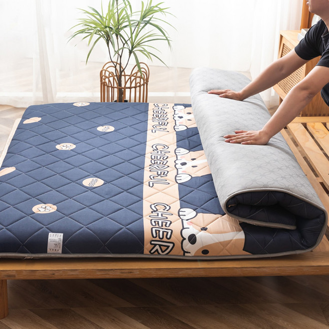 바닥에서 자는 침대 접이식 매트 요가 방습 이동식매트 수습제거 두꺼운 제품 사계절 필라테스, 11.웰시코기 120x190cm