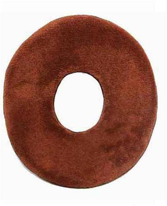 네이처스파머 초극세사 국내산 도넛 얼굴 마사지 베개, 브라운, 1개