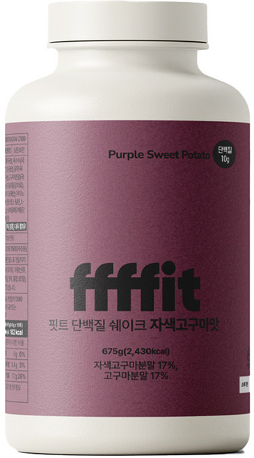 핏트 단백질 쉐이크 대용량 파우더 15회분 (자색고구마맛), 1개, 675g