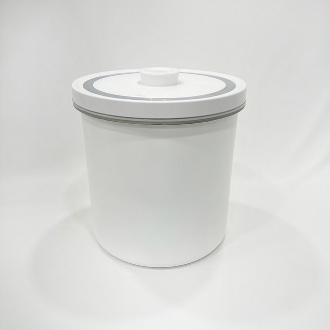 플라츠 스텐 진공 쌀통 쌀독 사료보관, 1개, 화이트