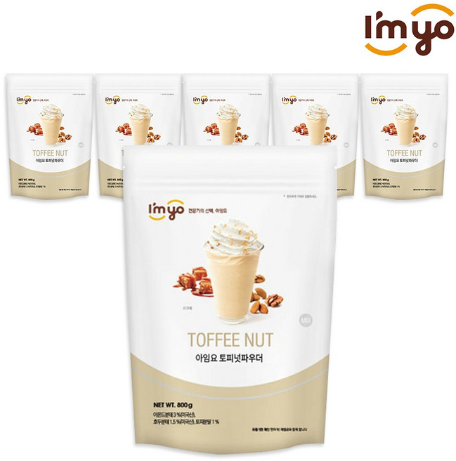 아임요 토피넛 파우더 800g (낱개 묶음할인) 분말, 1개입, 6개