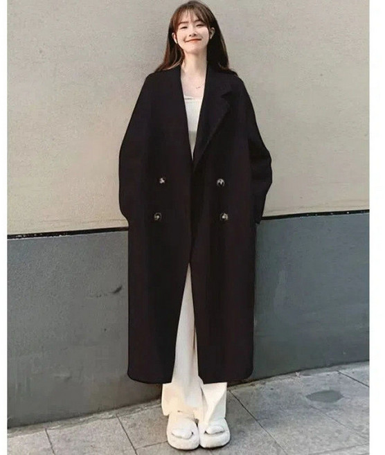 長版風衣外套 韓系休閒氣質百搭款 秋冬女裝