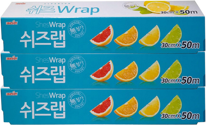크린손 쉬즈랩 30cm x 50M 3개