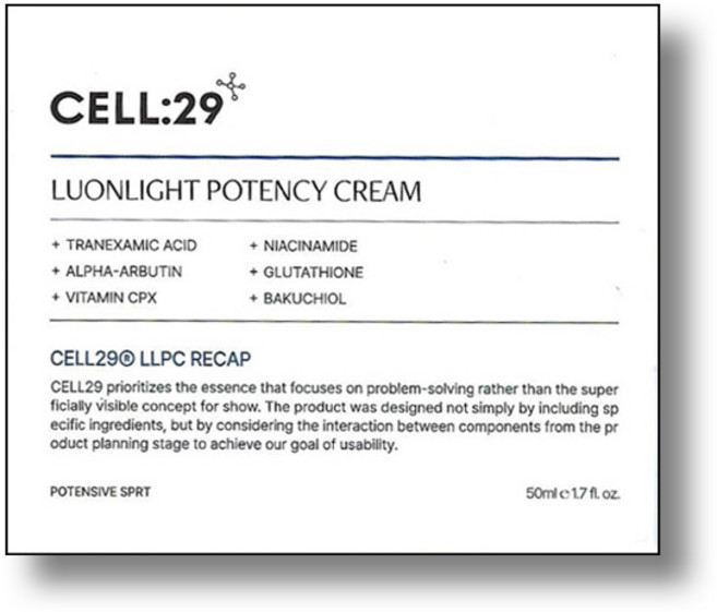 셀29 트라넥삼산 포텐시 기미 잡티 톤리프팅 미백크림