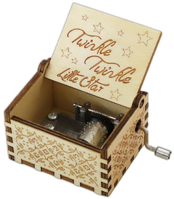 키넬아트 힐링 우드 오르골 - 반짝반짝 작은별, 1개