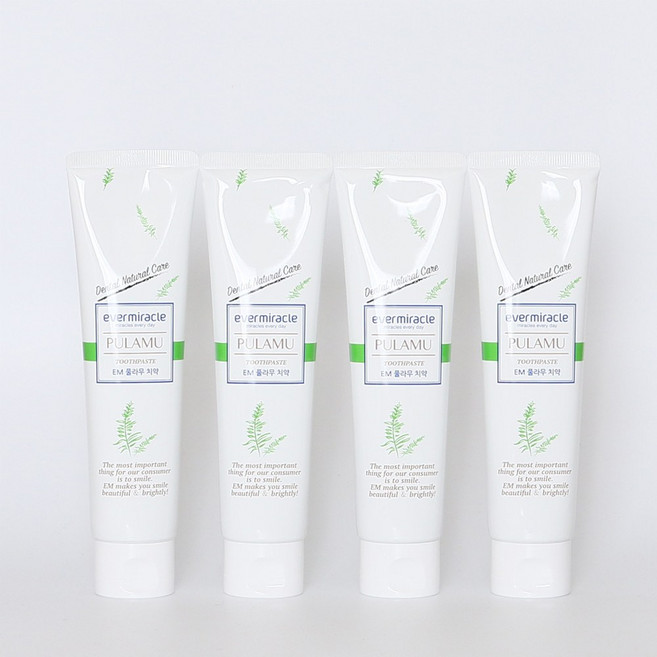 힐링라이프 풀라무 EM치약 세트, 4개입, 1세트