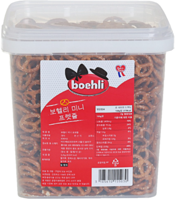 보헬리 미니 프레첼, 1.2kg, 1개
