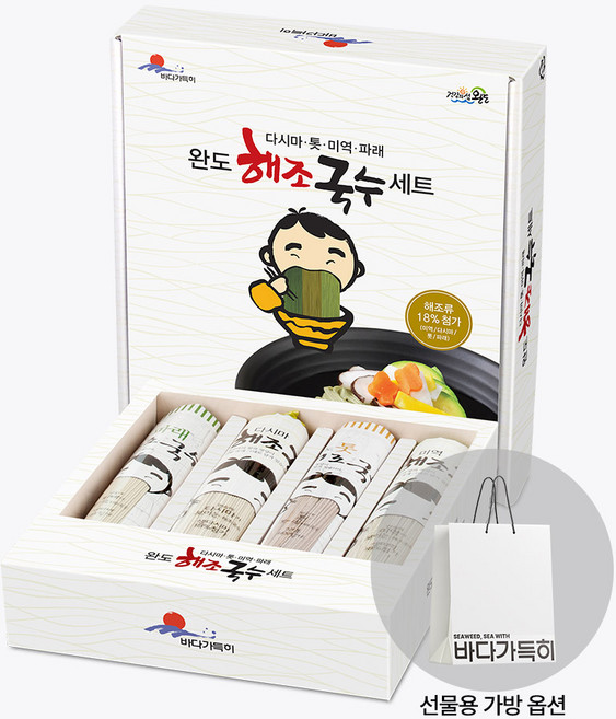 바다가득히_해조국수 4종세트, 1kg, 1개