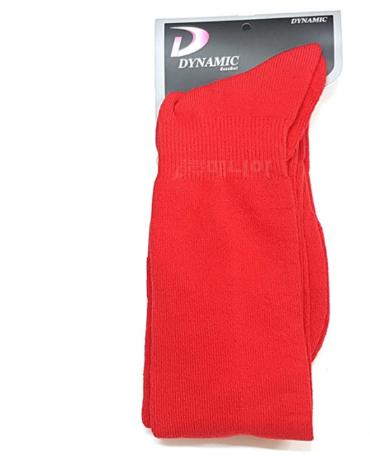 국산 DK 야구양말 유소년 어린이용 (적색) 야구스타킹, 단품